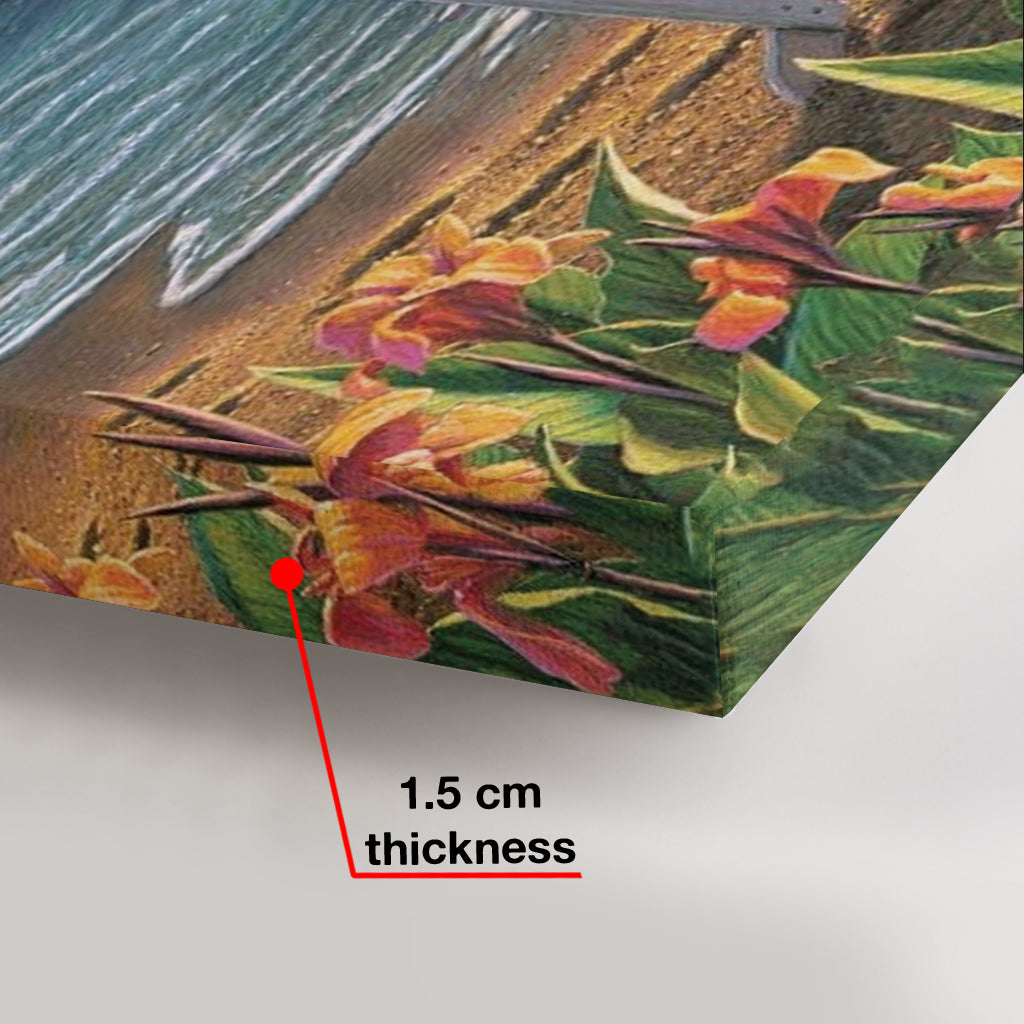 Couple Beach Tropical Landscape - Personalized Mouse Canvas And Poster
