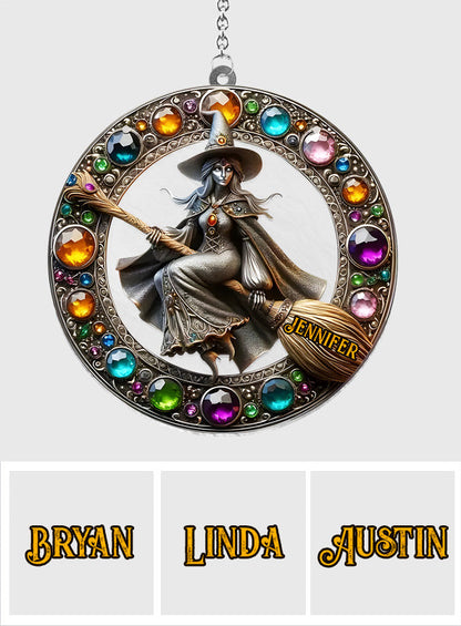 Beautiful Witch - Personalized Witch Window Hanging Suncatcher Ornament