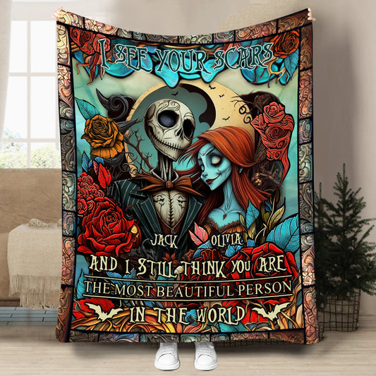 I See Your Scars - Personalized Nightmare Blanket