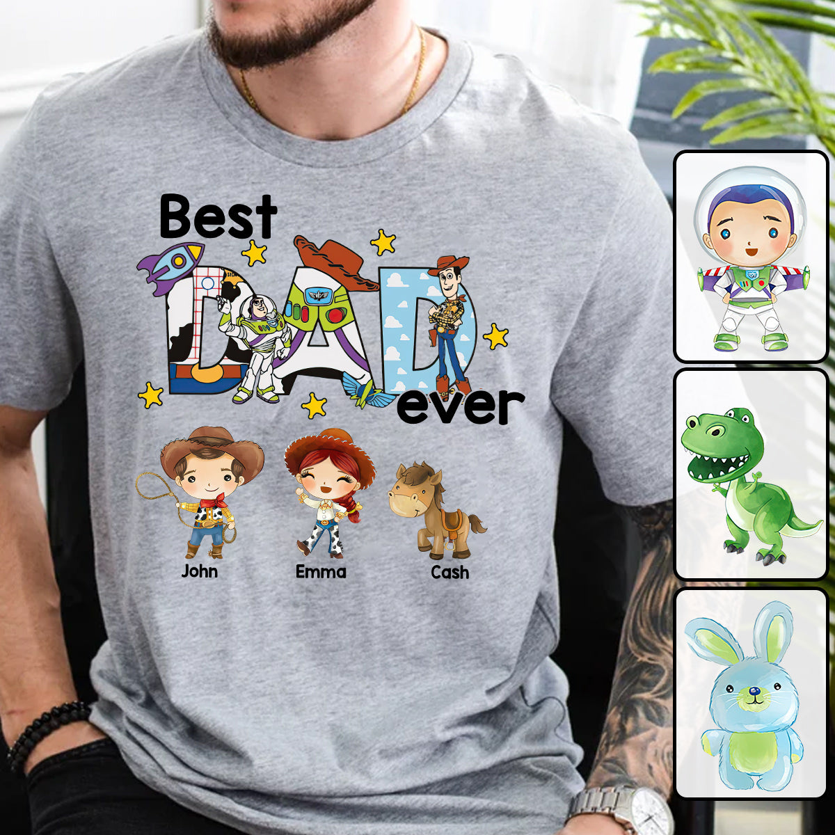 Best Dad Ever - Personalized Father T-shirt And Hoodie