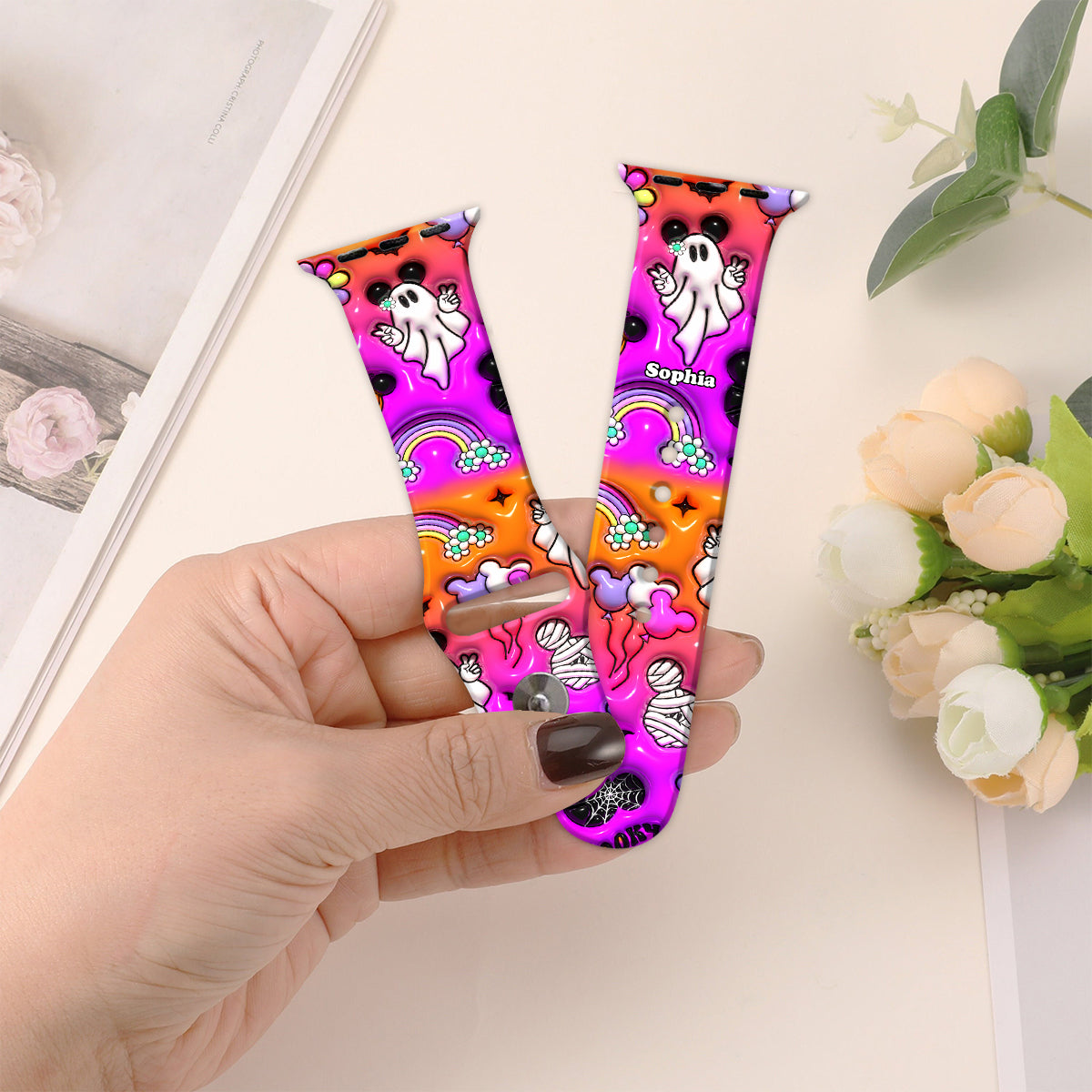 Halloween Spooky Mouse - Personalized Mouse Apple Watch Band