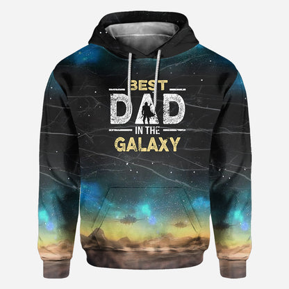 Best Dad In The Galaxy - Personalized The Force All Over Shirt