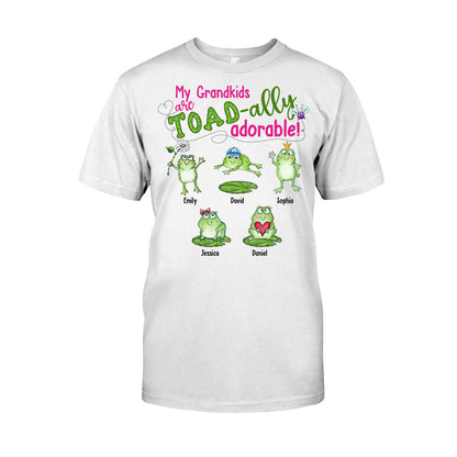 My Grandkids Are Toad-ally - Personalized Grandma T-shirt And Hoodie