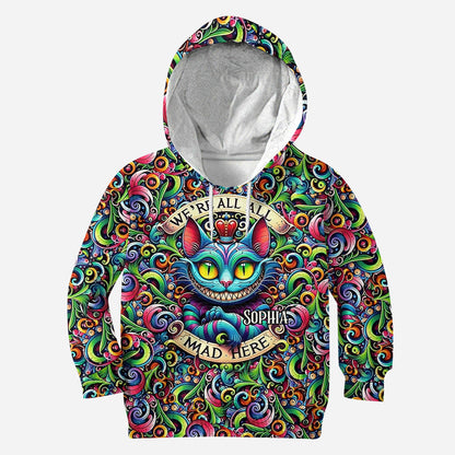 We're All Mad Here - Personalized Mouse Hoodie and Leggings