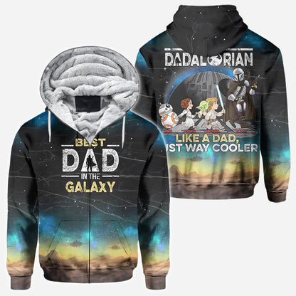Best Dad In The Galaxy - Personalized The Force All Over Shirt