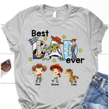 Best Dad Ever - Personalized Father T-shirt And Hoodie