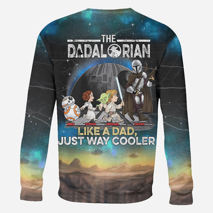 Best Dad In The Galaxy - Personalized The Force All Over Shirt