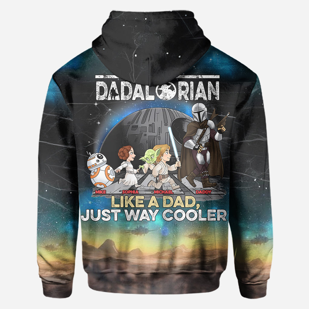 Best Dad In The Galaxy - Personalized The Force All Over Shirt