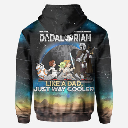 Best Dad In The Galaxy - Personalized The Force All Over Shirt