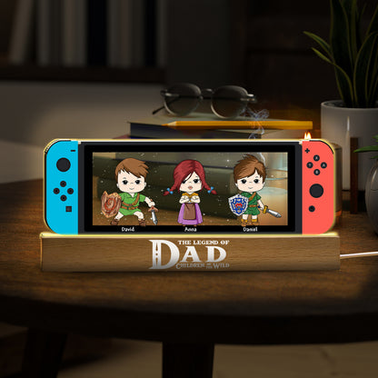 The Legend Of Dad - Personalized The Hero's Legend Custom LED Night Light