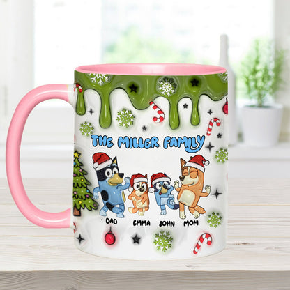 Merry Christmas - Personalized Family Accent Mug