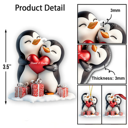 You & Me This Christmas - Personalized Couple Ornament