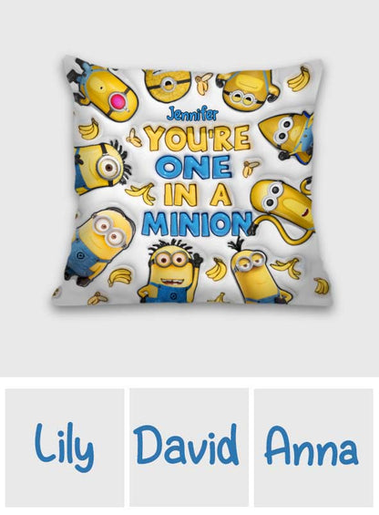 You're One In A Minion - Personalized Throw Pillow