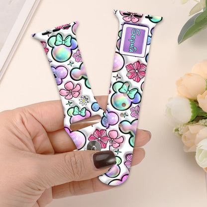 Puffy Mouse Ears - Personalized Mouse Apple Watch Band