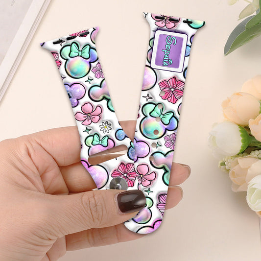 Puffy Mouse Ears - Personalized Mouse Apple Watch Band