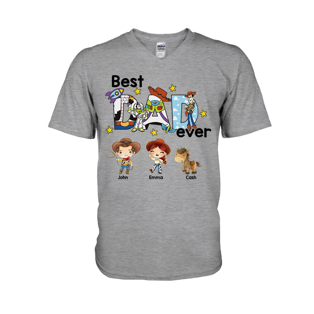 Best Dad Ever - Personalized Father T-shirt And Hoodie