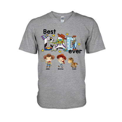 Best Dad Ever - Personalized Father T-shirt And Hoodie