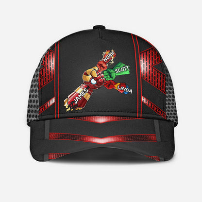 Daddy's Team My Dad My Hero - Personalized Father Classic Cap