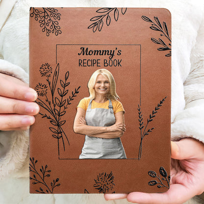 Mom's/ Grandma's/ Alice's... Recipe Book - Personalized Mother Leather Journal