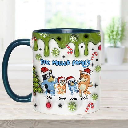 Merry Christmas - Personalized Family Accent Mug