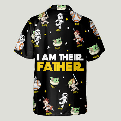 I Am Their Father - Personalized The Force Hawaiian Shirt