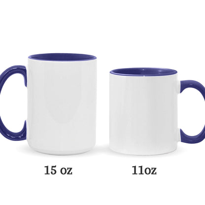 Grandma Butterfly - Personalized Grandma Accent Mug