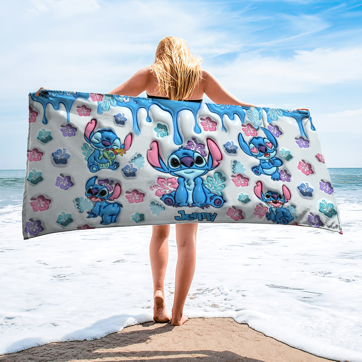 Hawai Summer - Personalized Ohana Beach Towel