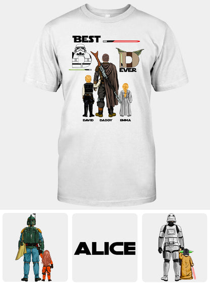 Best Dad Ever - Personalized Father T-shirt And Hoodie