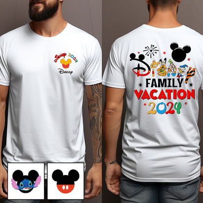 Family Trip 2024 - Personalized Mouse T-shirt And Hoodie