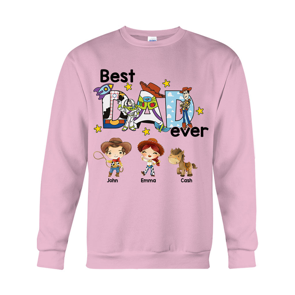 Best Dad Ever - Personalized Father T-shirt And Hoodie