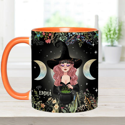 In A World Full of Princesses Be A Witch - Personalized Witch Accent Mug