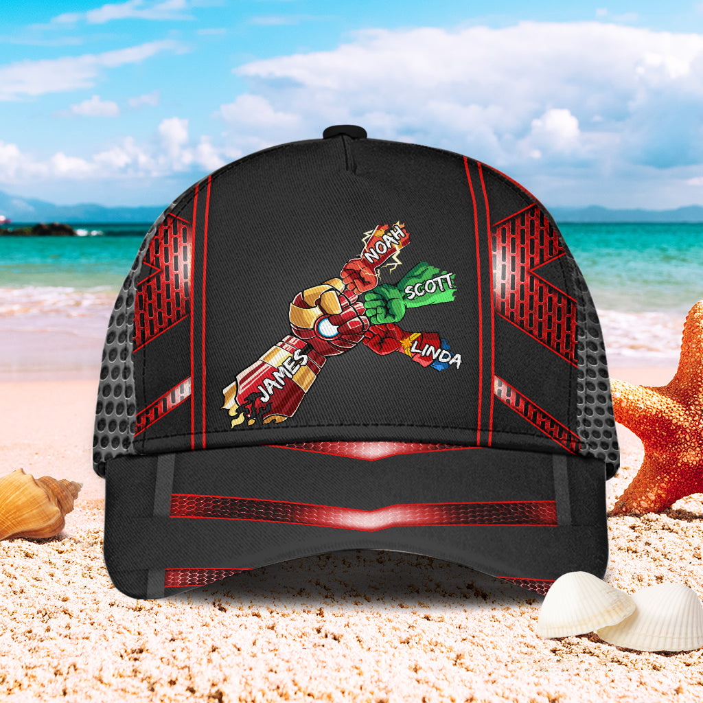 Daddy's Team My Dad My Hero - Personalized Father Classic Cap
