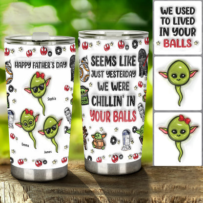 Chillin' In Your Ball Funny - Personalized The Force Tumbler