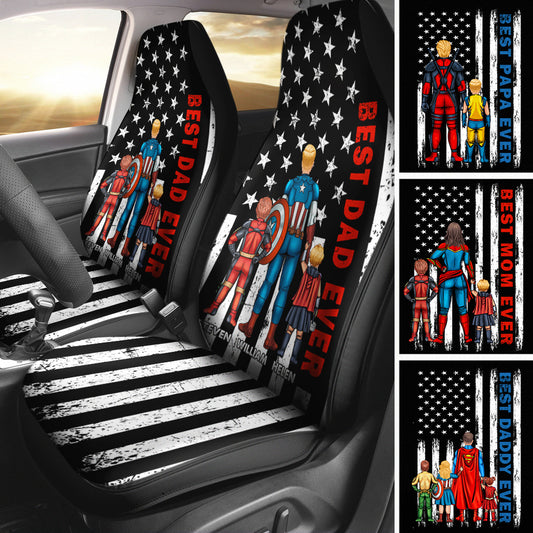 Best Dad Ever - Personalized Father Seat Covers