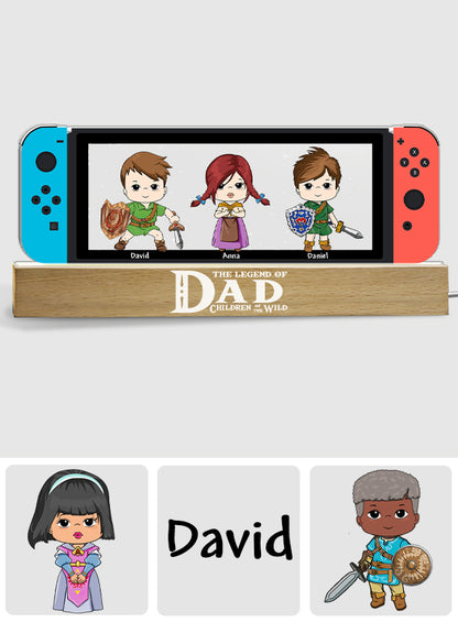 The Legend Of Dad - Personalized The Hero's Legend Custom LED Night Light