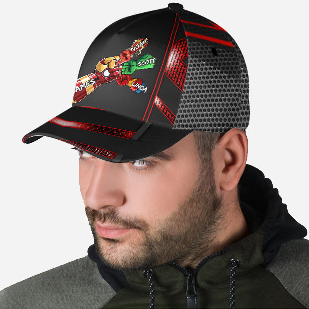 Daddy's Team My Dad My Hero - Personalized Father Classic Cap