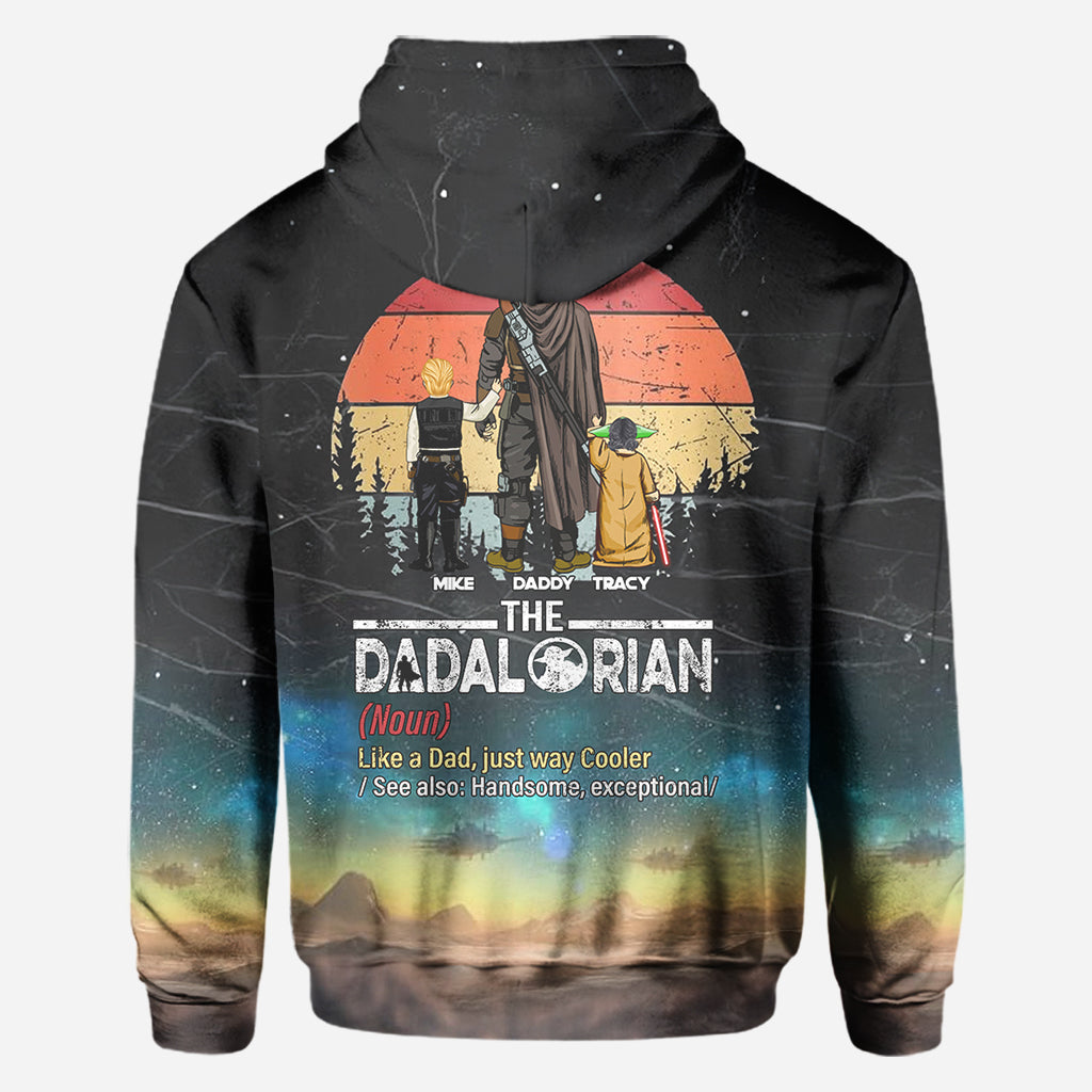 Best Dad In The Galaxy - Personalized The Force All Over Shirt