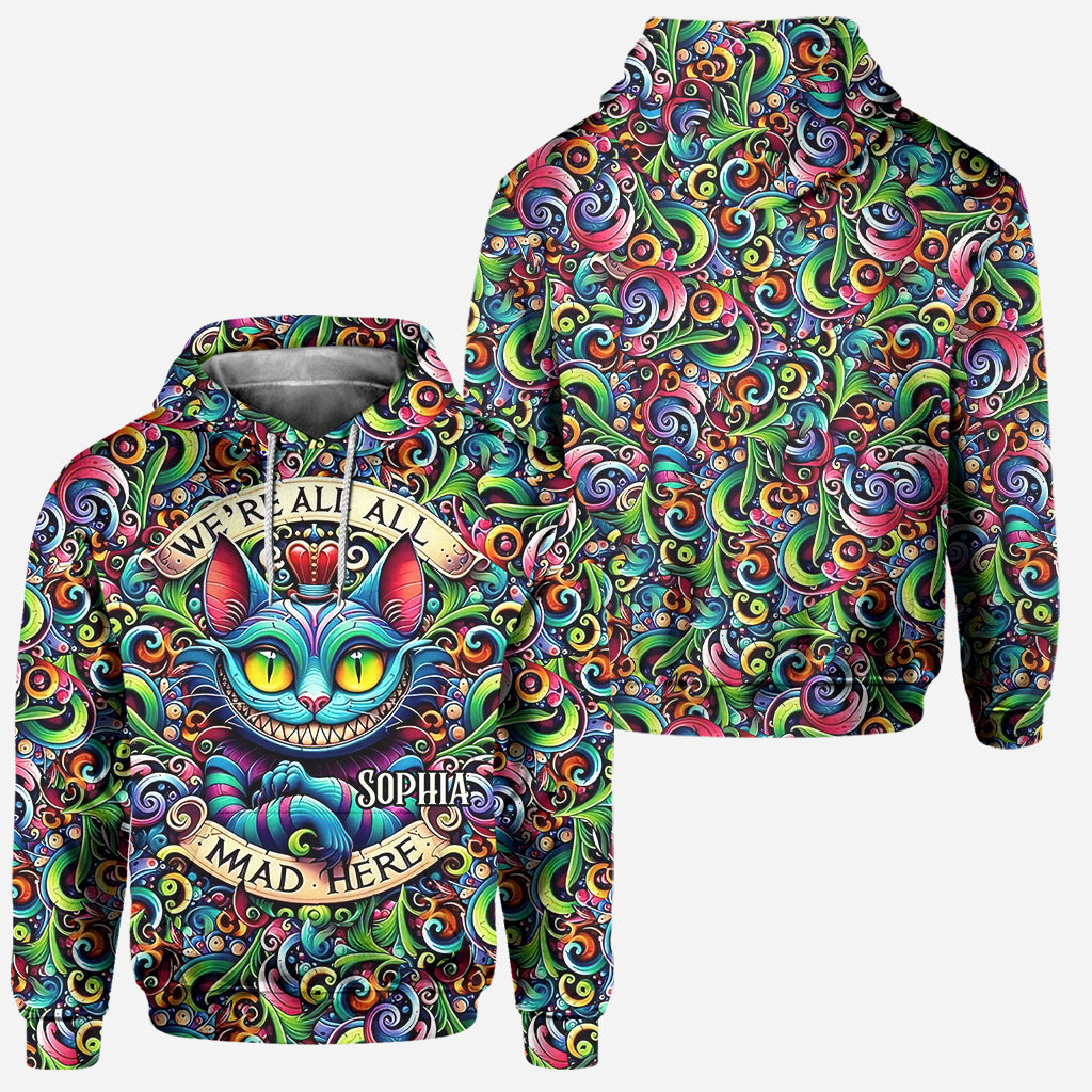 We're All Mad Here - Personalized Mouse Hoodie and Leggings