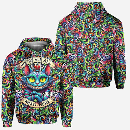 We're All Mad Here - Personalized Mouse Hoodie and Leggings