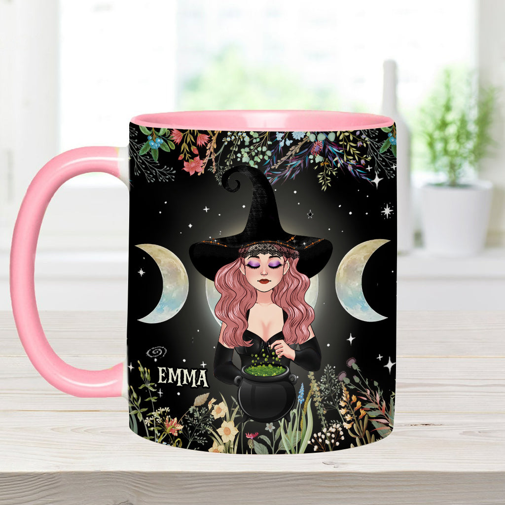 In A World Full of Princesses Be A Witch - Personalized Witch Accent Mug