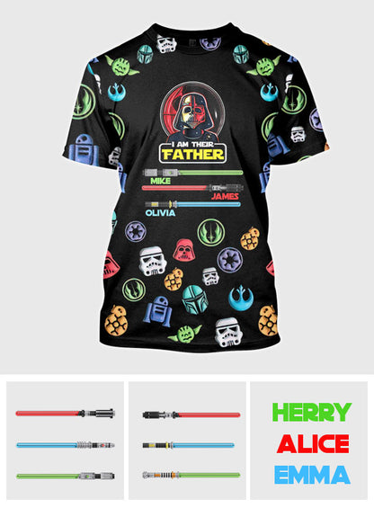 I Am Their Father - Personalized Father All Over Shirt