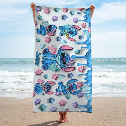 Hawai Summer - Personalized Ohana Beach Towel