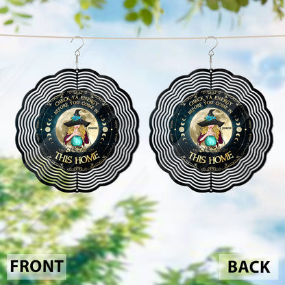 Smoke Of Air And Fire And Earth - Personalized Witch Wind Spinner