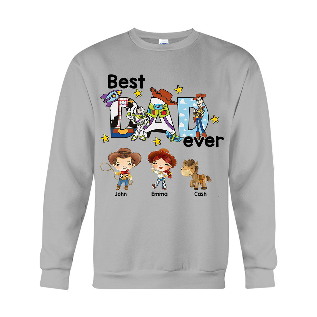 Best Dad Ever - Personalized Father T-shirt And Hoodie