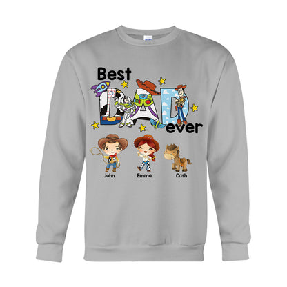 Best Dad Ever - Personalized Father T-shirt And Hoodie