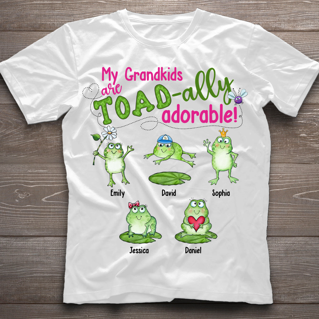 My Grandkids Are Toad-ally - Personalized Grandma T-shirt And Hoodie