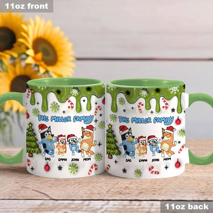 Merry Christmas - Personalized Family Accent Mug