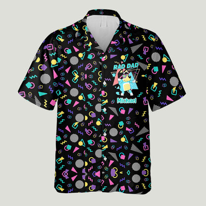 Rad Dad - Personalized Father Hawaiian Shirt
