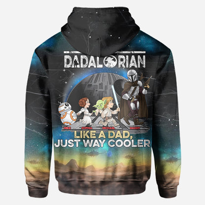 Best Dad In The Galaxy - Personalized The Force All Over Shirt