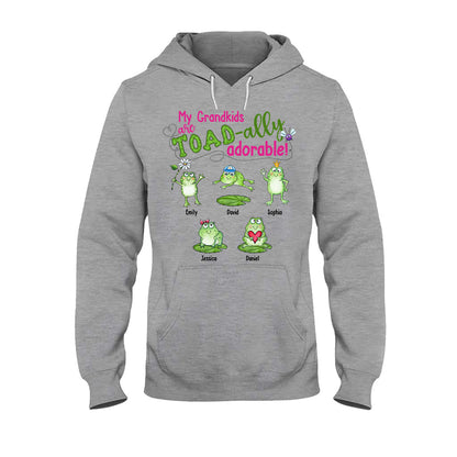 My Grandkids Are Toad-ally - Personalized Grandma T-shirt And Hoodie
